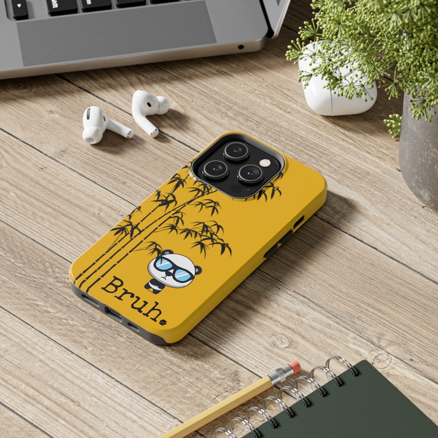 Bruh. Yellow Panda case, high quality.