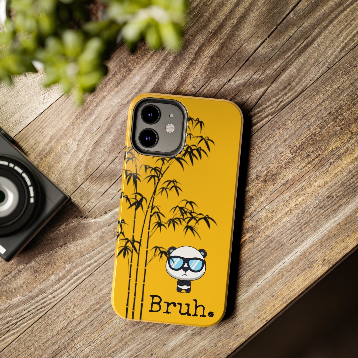 Bruh. Yellow Panda case, high quality.