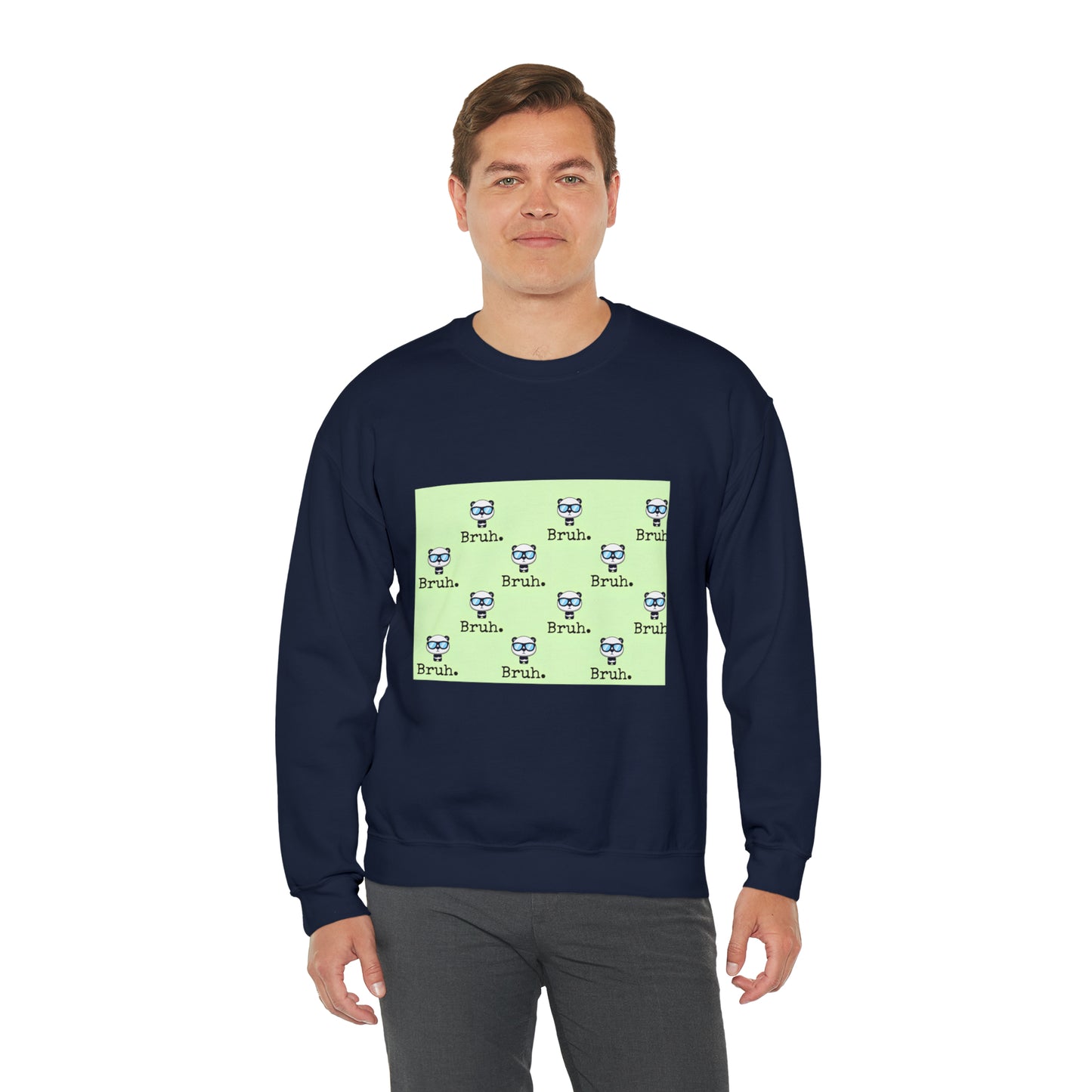 Bruh. Panda Unisex Crewneck Sweatshirt