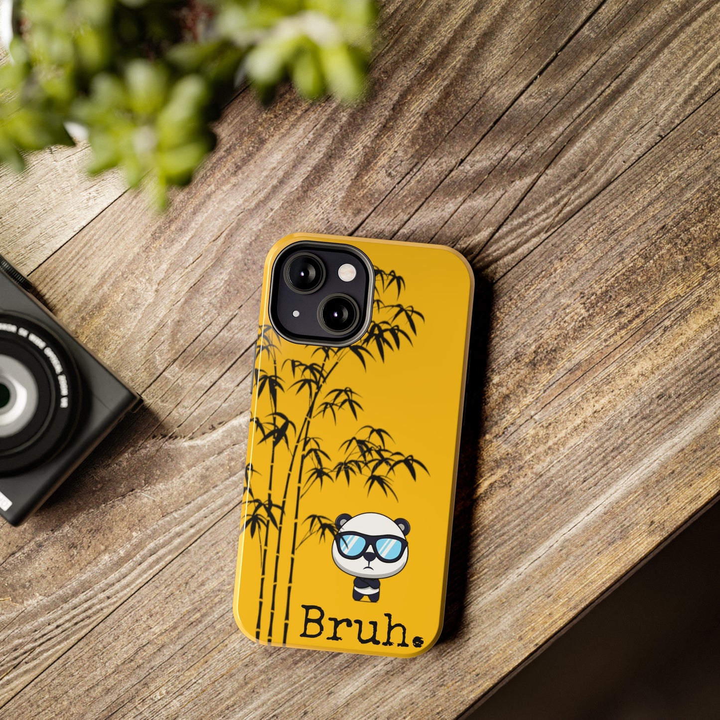 Bruh. Yellow Panda case, high quality.