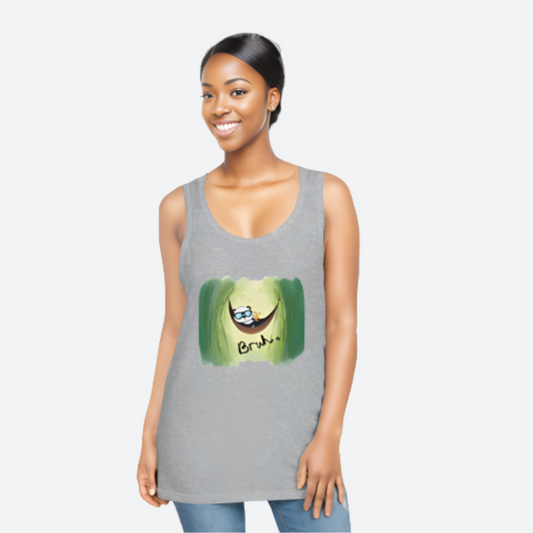 Bruh. Panda Hammock Edition Tank Top