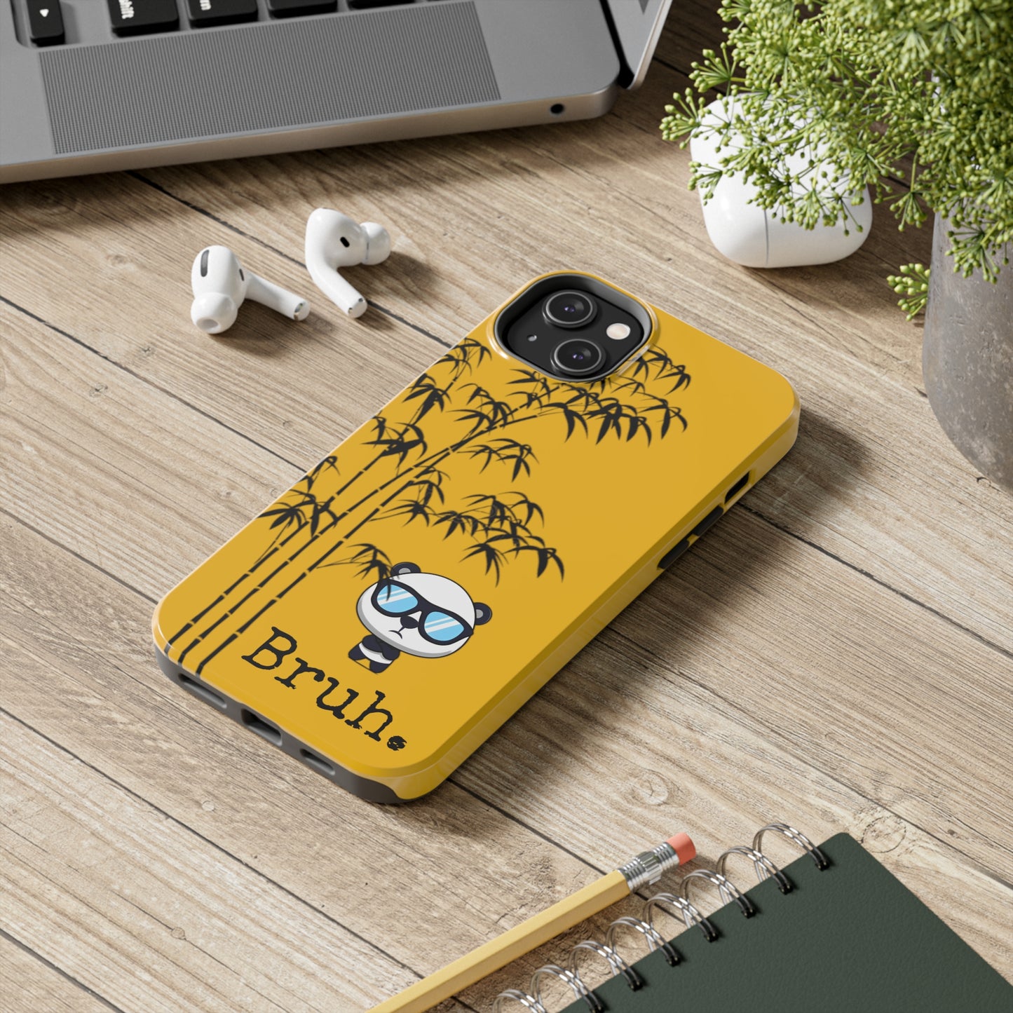 Bruh. Yellow Panda case, high quality.