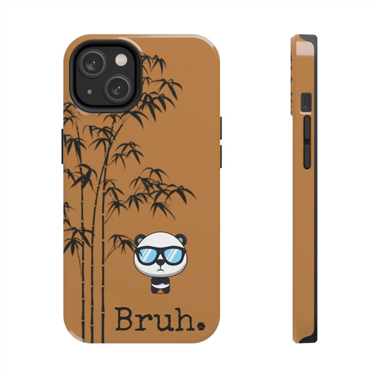 Bruh. Light Brown Panda IPhone case