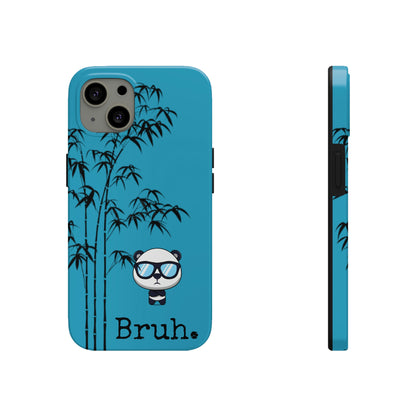 Bruh. Turqoise Panda IPhone case