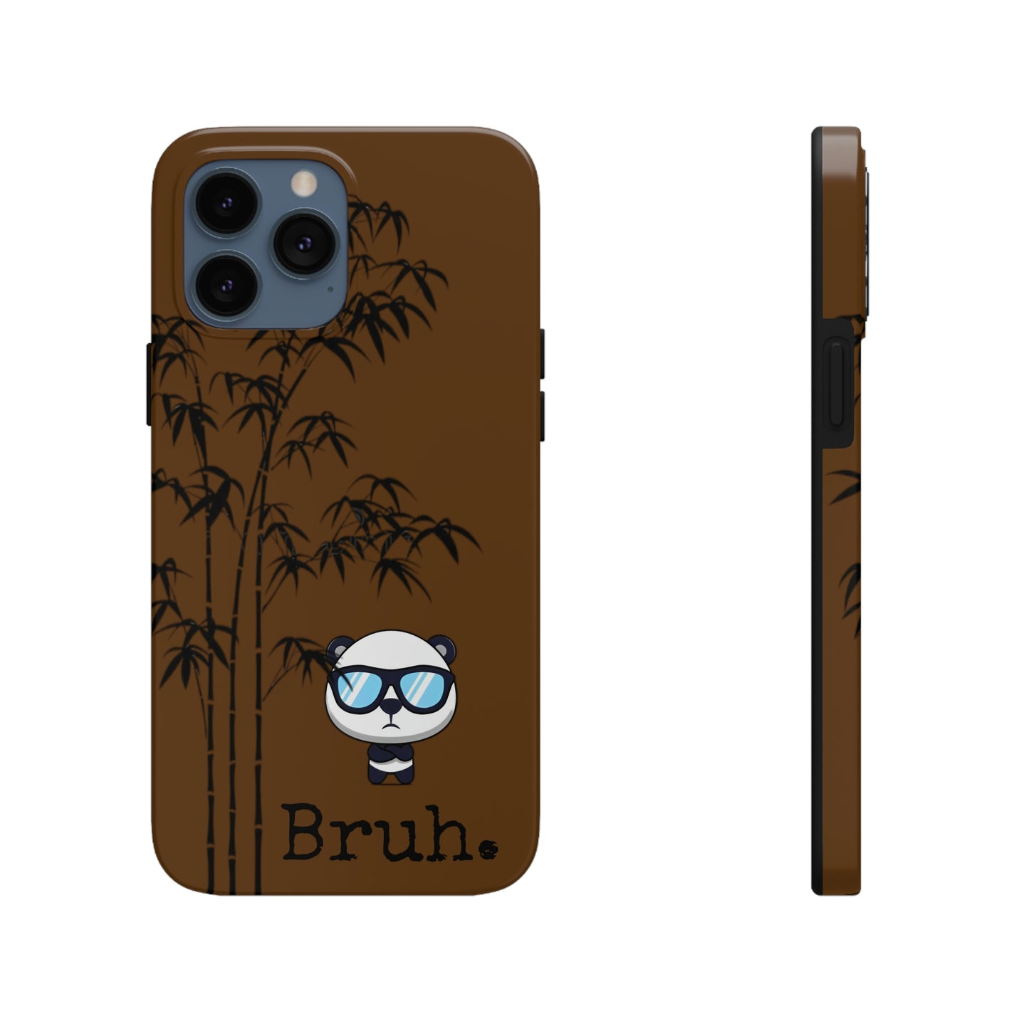 Bruh. Brown Panda IPhone case