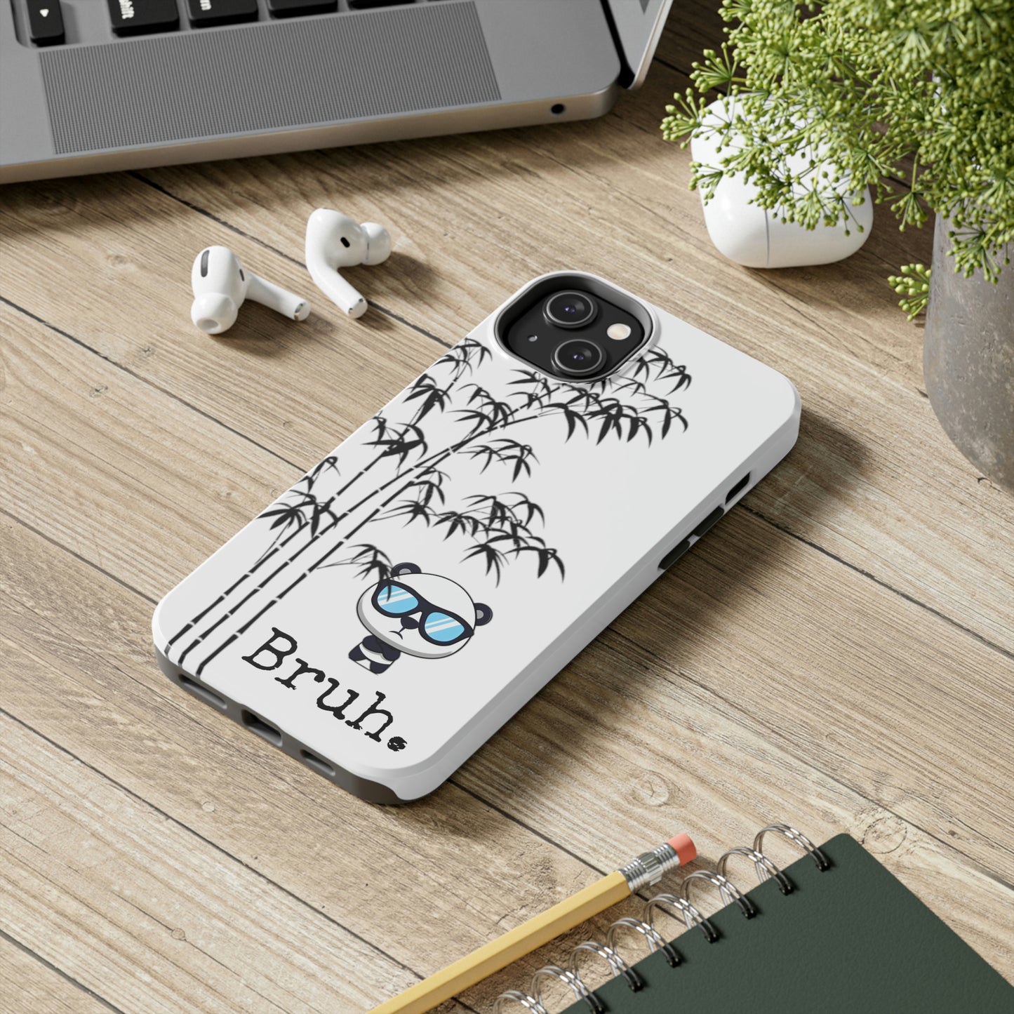 Bruh. White Panda IPhone case