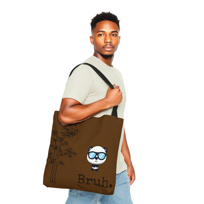 Bruh. Panda Brown Tote bag