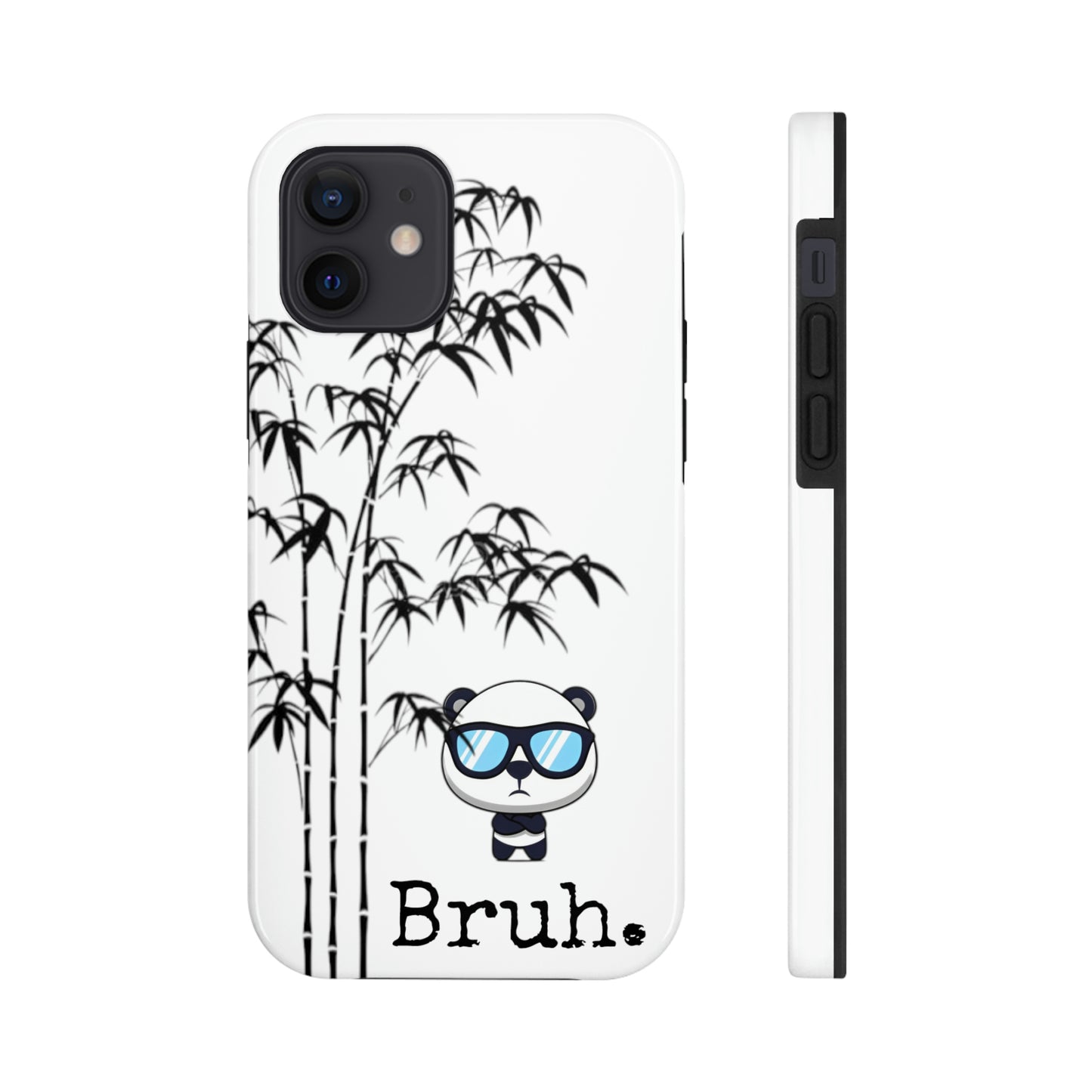 Bruh. White Panda IPhone case