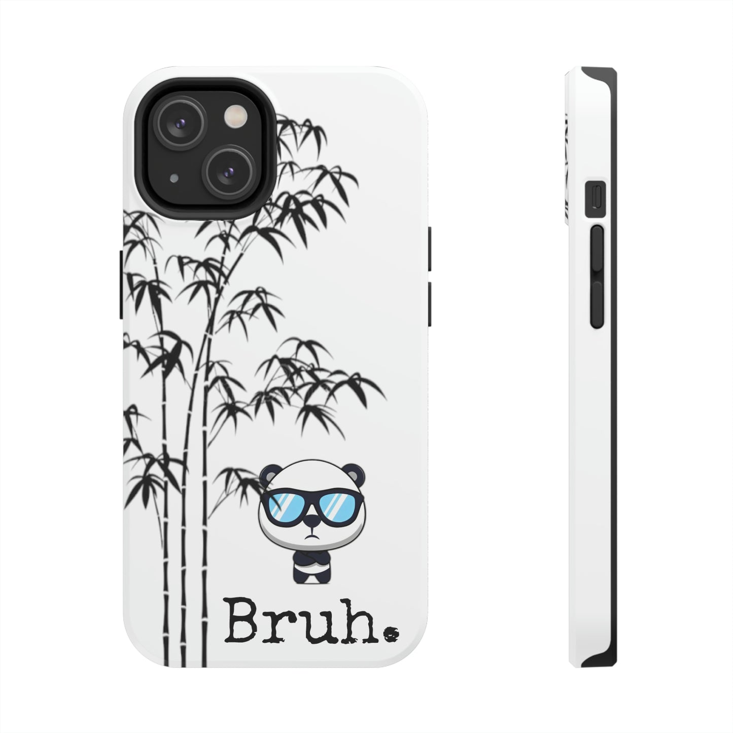 Bruh. White Panda IPhone case