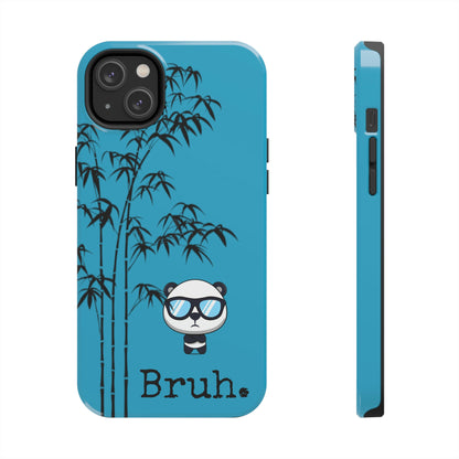 Bruh. Turqoise Panda IPhone case