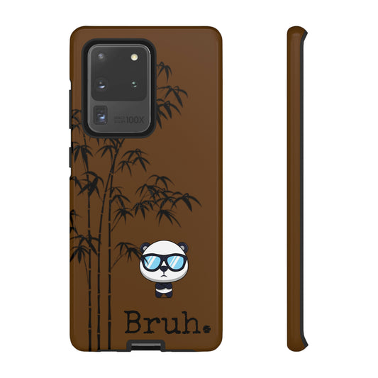 Bruh Panda Dark brown Samsung Tough Cases