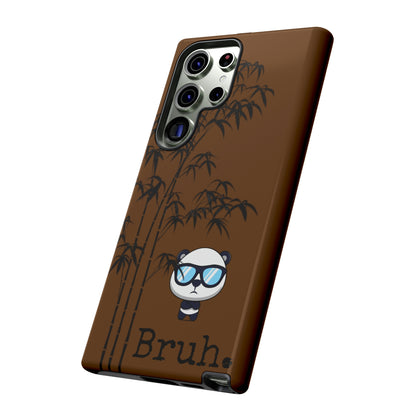 Bruh Panda Dark brown Samsung Tough Cases
