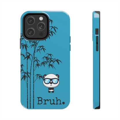 Bruh. Turqoise Panda IPhone case