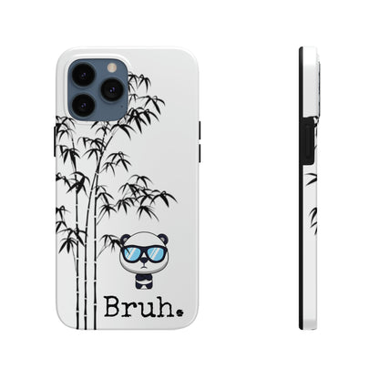 Bruh. White Panda IPhone case