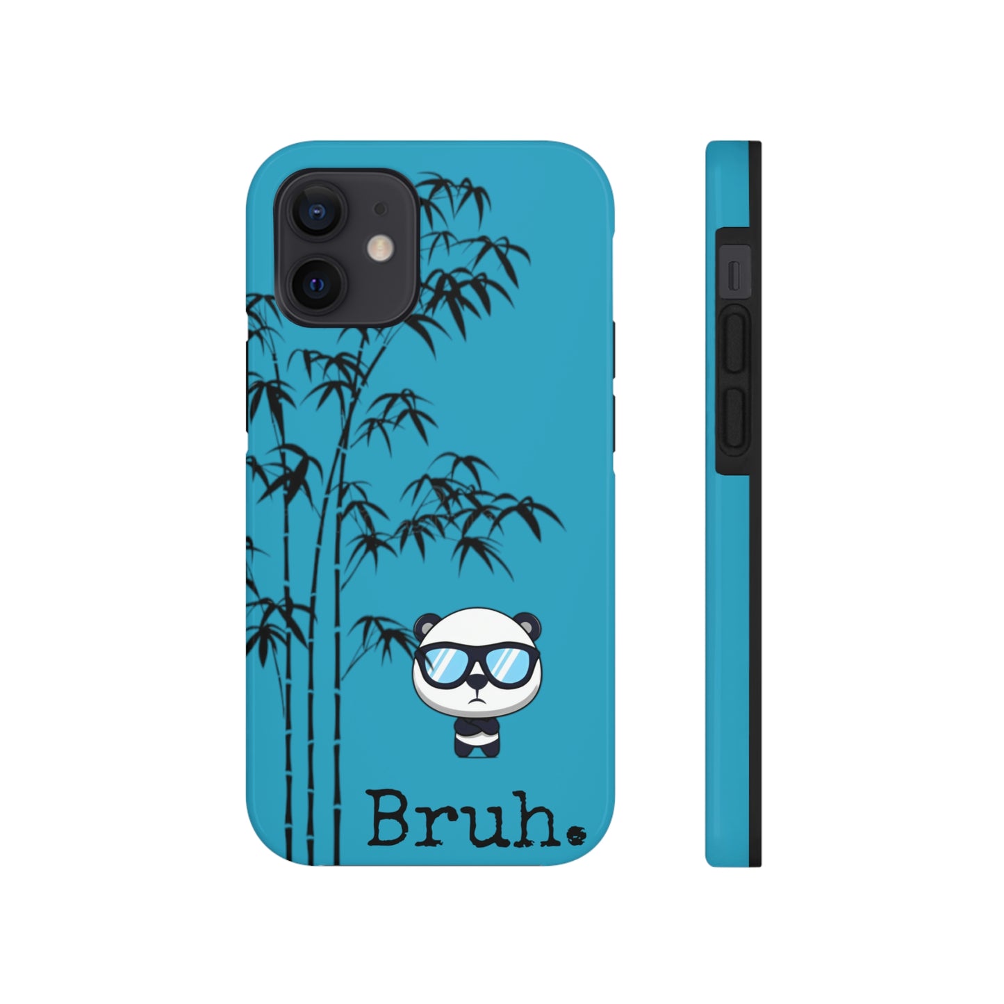 Bruh. Turqoise Panda IPhone case