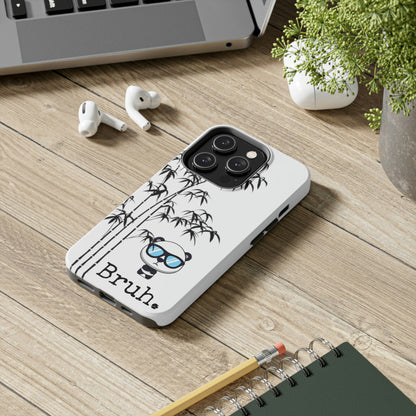 Bruh. White Panda IPhone case