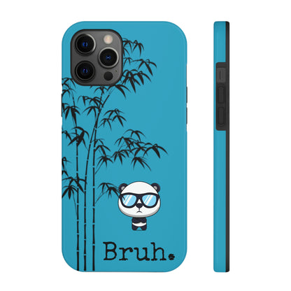 Bruh. Turqoise Panda IPhone case