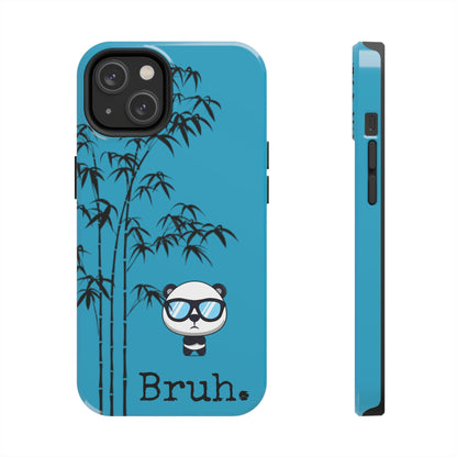 Bruh. Turqoise Panda IPhone case